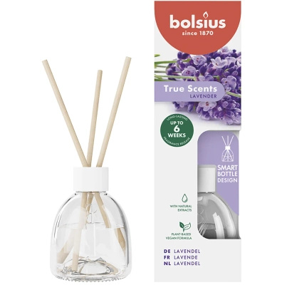 Bolsius True Scents diffuseur de parfum en bâtonnets 60 ml verre - Lavande Lavande