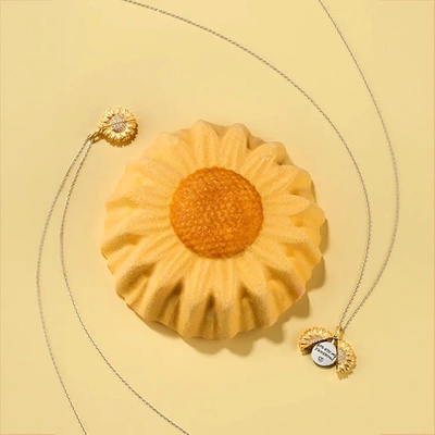 Jewel bath bomb Charmed Aroma Sunflower - Necklace