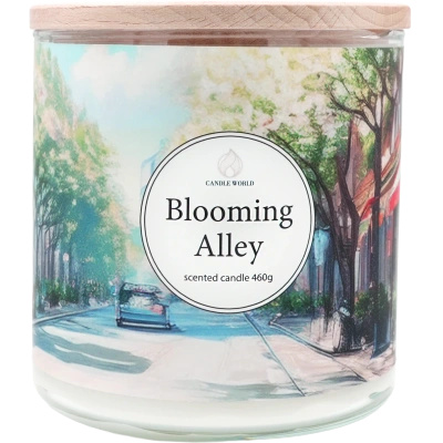 Candle World soja-Duftkerze 3 Dochte Blooming Alley 460 g Jasmin Maiglöckchen