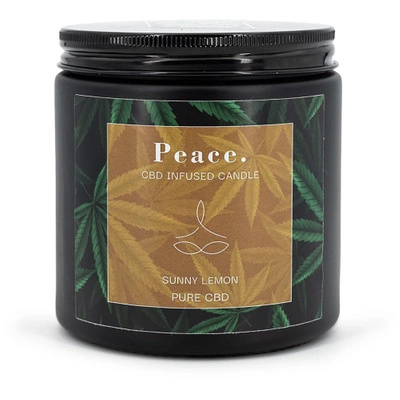 Soja geurkaars in glas CBD Peace Sunny Lemon Candle Brothers 350 g