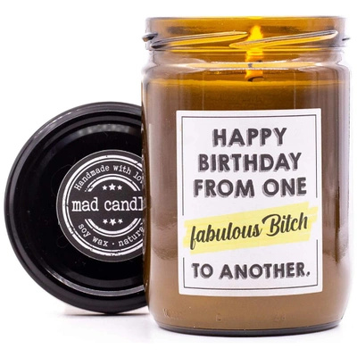 Geschenk kerze soja duftend Mad Candle 360 g - Happy Birthday From One Fabulous Bitch To Another