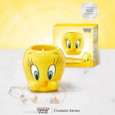 Świeca z biżuterią Looney Tunes Tweety Bird 382 g naszyjnik srebro 925