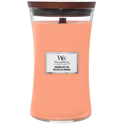 WoodWick large scented candle with wooden wick 21.5 oz 610 g - Manuka Nectar