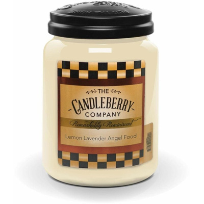Candleberry large scented candle in jar 570 g - Lemon Lavender Angel Food ™