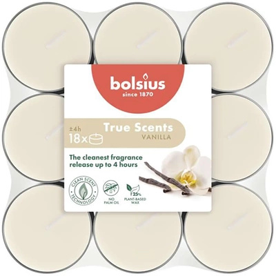 Bolsius True Scents scented tealight warmers 18 pcs - Vanilla Vanilla