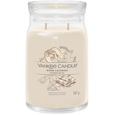 Yankee Candle Signature vela perfumada grande en tarro de cristal 567 g - Warm Cashmere