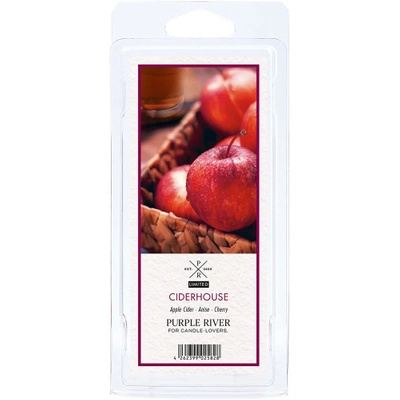 Ciderhouse Purple River Cera de soja perfumada para chimenea sidra de manzana dulce 50 g