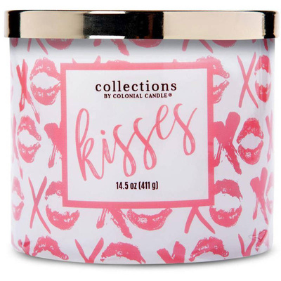 Valentýnská sojová svíčka Kisses Colonial Candle