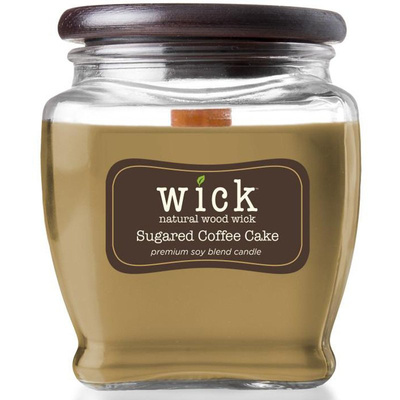 Ароматическая соевая свеча деревянный фитиль Colonial Candle Wick - Sugared Coffee Cake