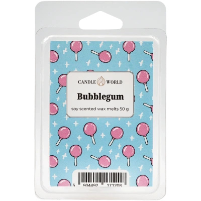 Candle World vonný sójový vosk Bubblegum 50 g Balónková guma