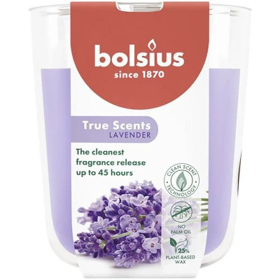 Bolsius scented candle in glass 97/83 mm True Scents - Lavender Lavender