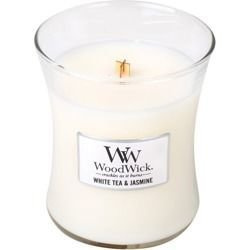 WoodWick Core Medium świeca zapachowa sojowa w szkle ~ 100 h - White Tea & Jasmine