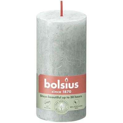 Bolsius kaimiškas bagažinės žvakių postas Rustic Shine 100/50 mm 10 cm - Nefrito žalia