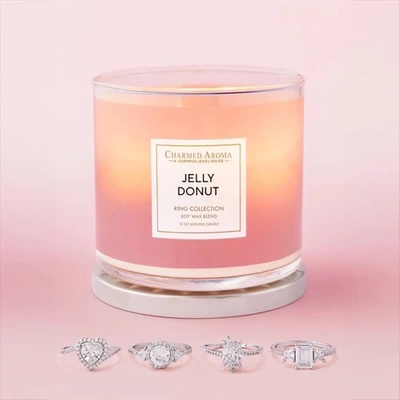 Šperková sviečka Charmed Aroma 12 oz 340 g prsteň - Jelly Donut