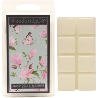 Cera profumata floreale Magnolia & Gelsomino per il caminetto Woodbridge Candle Magnolia e gelsomino 68 g