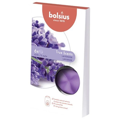 Bolsius vonný vosk do krbu True Scents Levandule 6 ks