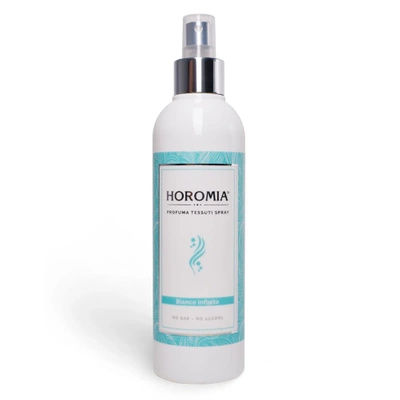 Hoogwaardige geparfumeerde stoffengeur Italiaans Bianco Infinito Horomia 250 ml