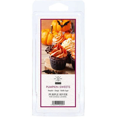 Pumpkin Sweets Purple River Vonný sójový vosk do krbu na dýňový koláč 50 g