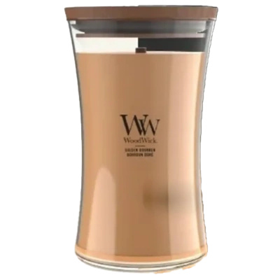 WoodWick grande bougie parfumée avec mèche en bois 21.5 oz 610 g - Golden Bourbon