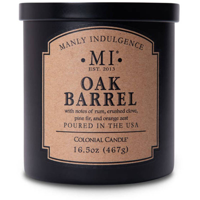 Soja geurkaars voor heren Colonial Candle - Oak Barrel