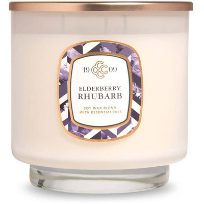 Luxuriöse Duftkerze Elderberry Rhubarb Colonial Candle