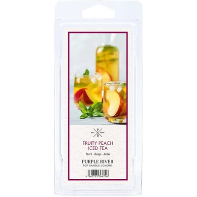 Cire parfumée de soja pour brûle-parfum thé à la pêche Fruity Peach Iced Tea Purple River 50 g