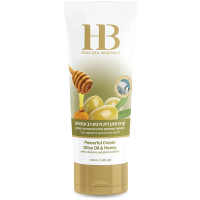 Cream with olive oil and honey for body care with minerals from the Dead Sea 100 ml Health & Beauty