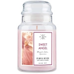 Candela di soia profumata Sweet Angel Purple River 623 g
