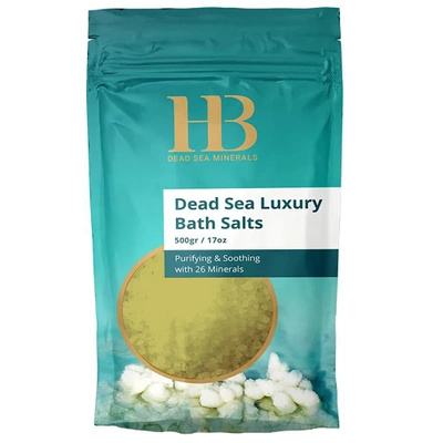 Sale da bagno naturale del Mar Morto e oli di vaniglia biologici 500 g Health & Beauty