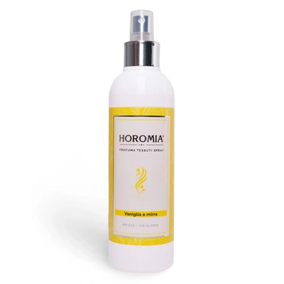 Horomia premium geparfumeerde Italiaanse stoffengeur Vaniglia e Mirra 250 ml