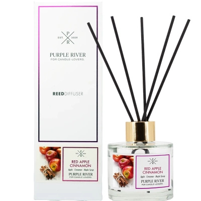 Purple River duftstäbchen Red Apple Cinnamon in einem 100 ml Glasflakon
