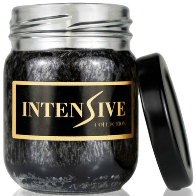 Intensive Collection juoda, natūrali lauko kvapo žvakė 90 g indelyje - Wooden Home