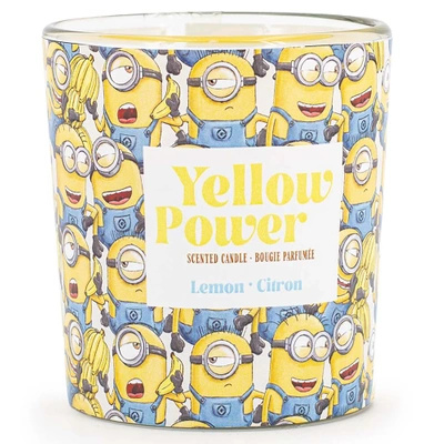 Scented glass candle Yellow Power Lemon Minions 110 g