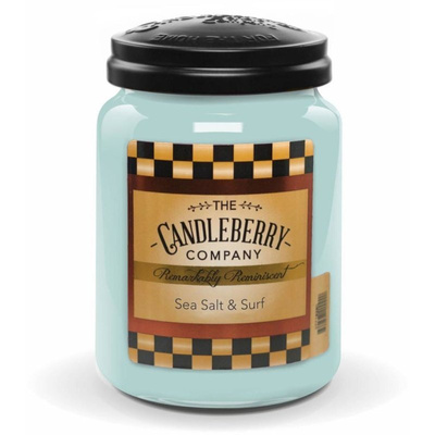 Candleberry duża świeca zapachowa w szkle 570 g - Sea Salt Surf™