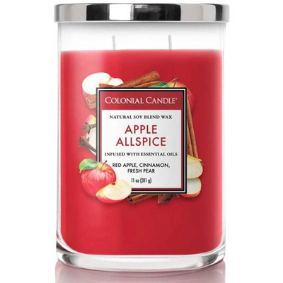 Ароматическая соевая свеча с эфирными маслами Яблочный душистый перец Colonial Candle