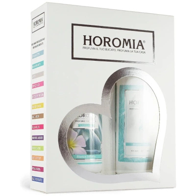 Set regalo profumo per bucato e fragranza per tessuti Bianco Infinito Horomia 2 pz. x 250ml