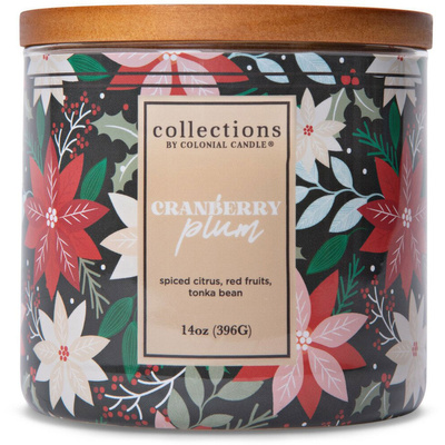 Bougie parfumée de Noël Cranberry Plum Colonial Candle