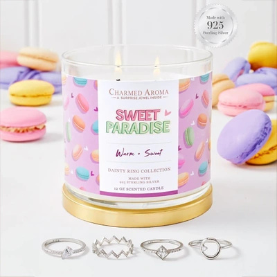 Šperková svíčka Charmed Aroma 12 oz 340 g Prsten - Sweet Paradise