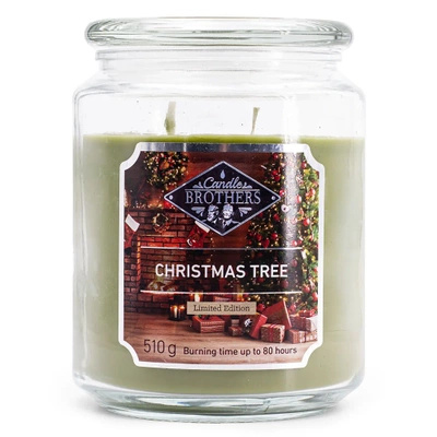 Velká vánoční vonná svíčka ve skle Christmas Tree 510 g Candle Brothers