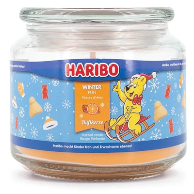 Haribo scented candle in glass orange cinnamon Winter Fun 300 g