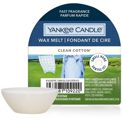 Yankee Candle vonný vosk 0,8 oz 22 g - Clean Cotton