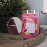 Soy scented candle with essential oils Watermelon Lemonade Colonial Candle