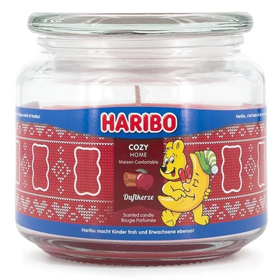 Haribo christmas scented candle in glass apple cinnamon Cozy Home 300 g