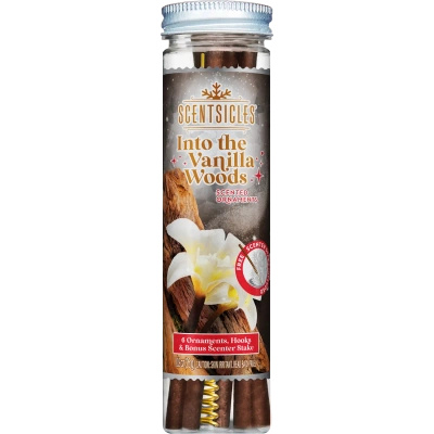 Scentsicles Into The Vanilla Woods Julgransdoftpinnar Julgransprydnader för upphängning 6 st