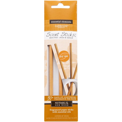Ароматические палочки Scent Sticks Мускатный орех - Nutmeg Oudwood Candle-lite