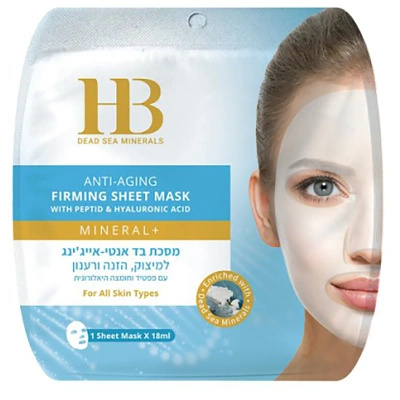 Ujędrniająca maseczka anti-aging w płachcie z minerałami z Morza Martwego Health & Beauty