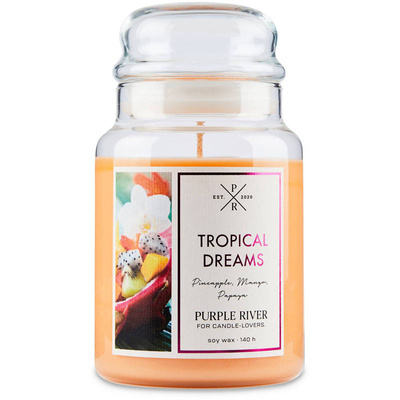 Bougie de soja parfumée Tropical Dreams Purple River 623 g