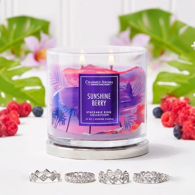 Charmed Aroma świeca z biżuterią 12 oz 340 g Pierścionek - Sunshine Berry