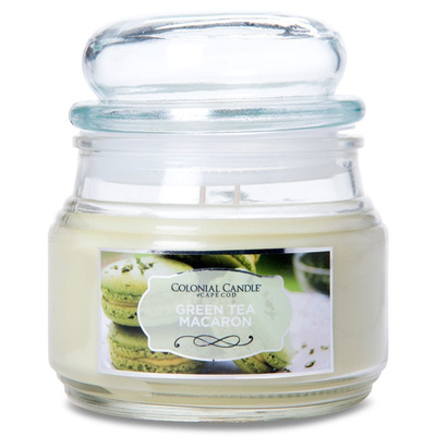 Colonial Candle medium scented Terrace jar candle 9 oz 255 g - Green Tea Macaron