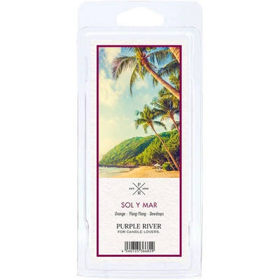 Cire parfumée de soja pour brûle-parfum hibiscus orange Sol y Mar Purple River 50 g